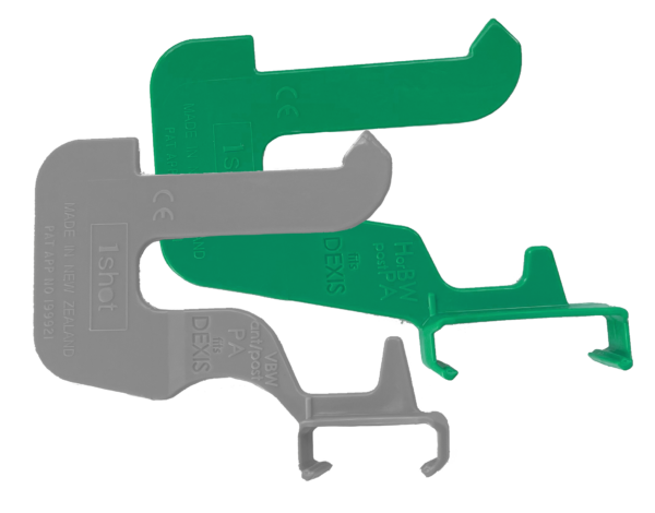 1shot DEXIS Plat&Orig - 4HorzDexGreen & 4Vert Silver
